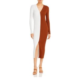 NWT! STAUD SHOKO SWEATER | TAN WHITE — SIZE MEDIUM